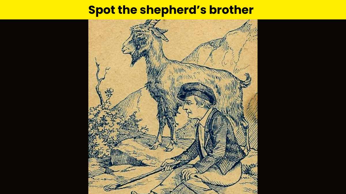 Only excellent observers can spot the shepherd’s hidden brother in 6 seconds. 