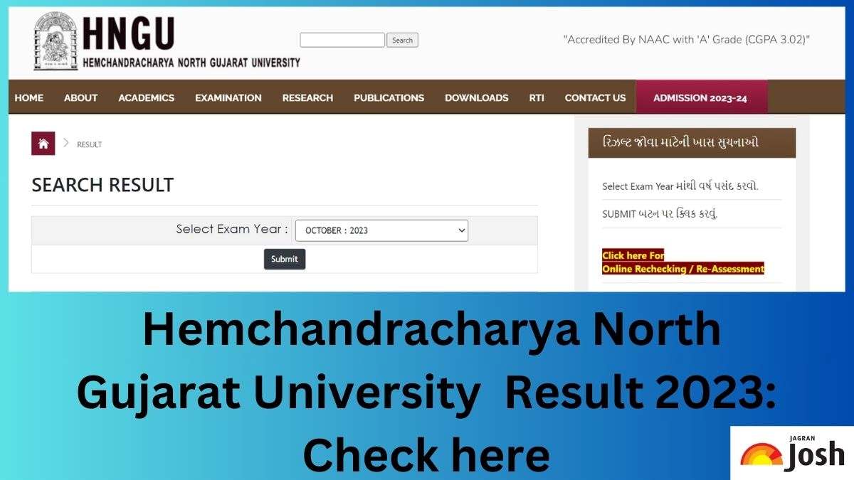 HNGU Result OUT at ngu.ac.in; Direct Link to Download UG and PG Result PDF