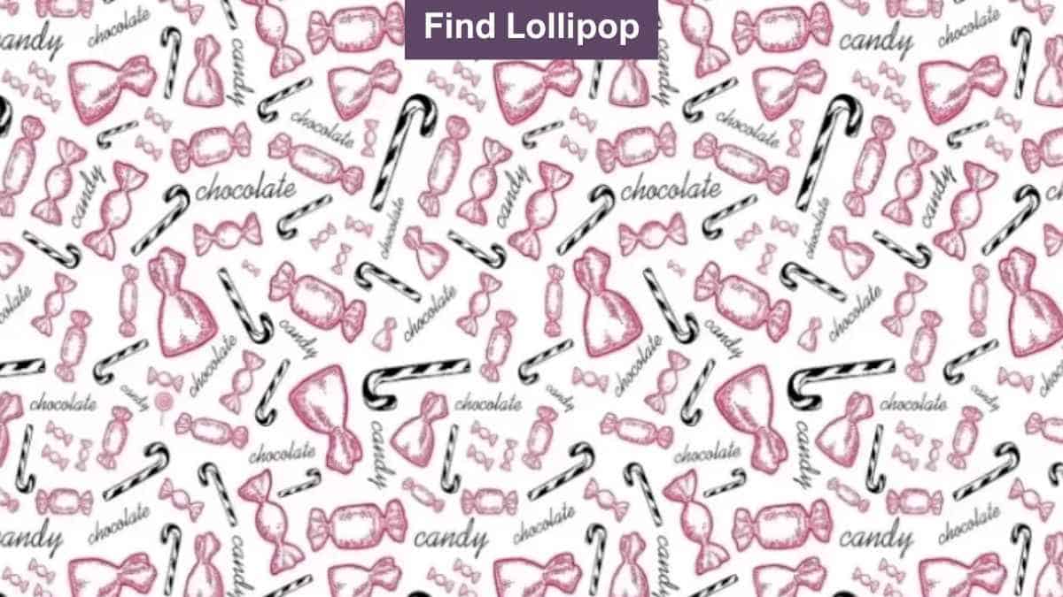 You are a puzzle ninja if you can spot the hidden lollipop in 6 seconds!