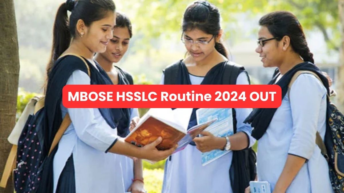 MBOSE HSSLC Routine 2024 Meghalaya Board Class 12 Date Sheet 2024