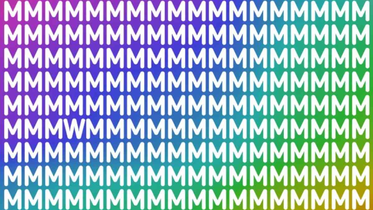 Brain Teaser To Test Your IQ: Can You Spot The Letter 'W' Among The Alphabet 'M' In Picture Within 11 secs?