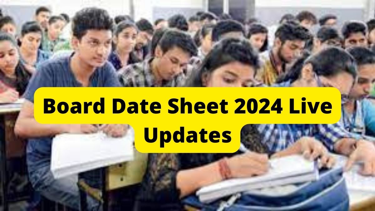 Board Exam Date Sheet 2024 Live UP Board Datesheet Out, Check Class