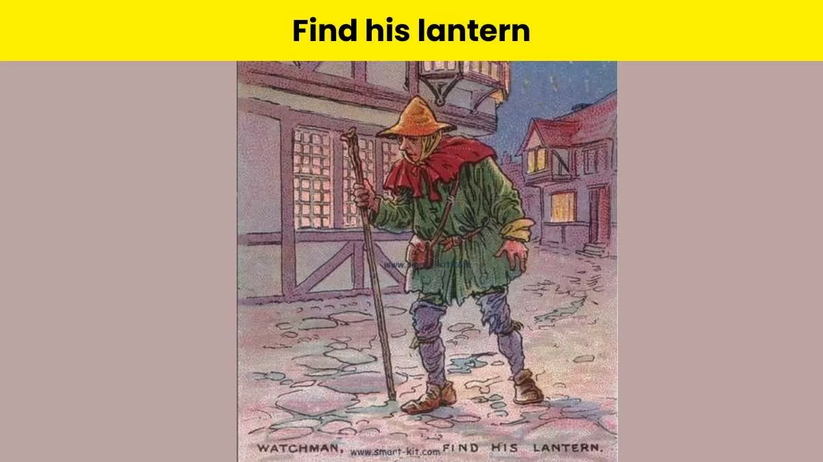 Can you find the watchman's lantern in this brain teaser?                  