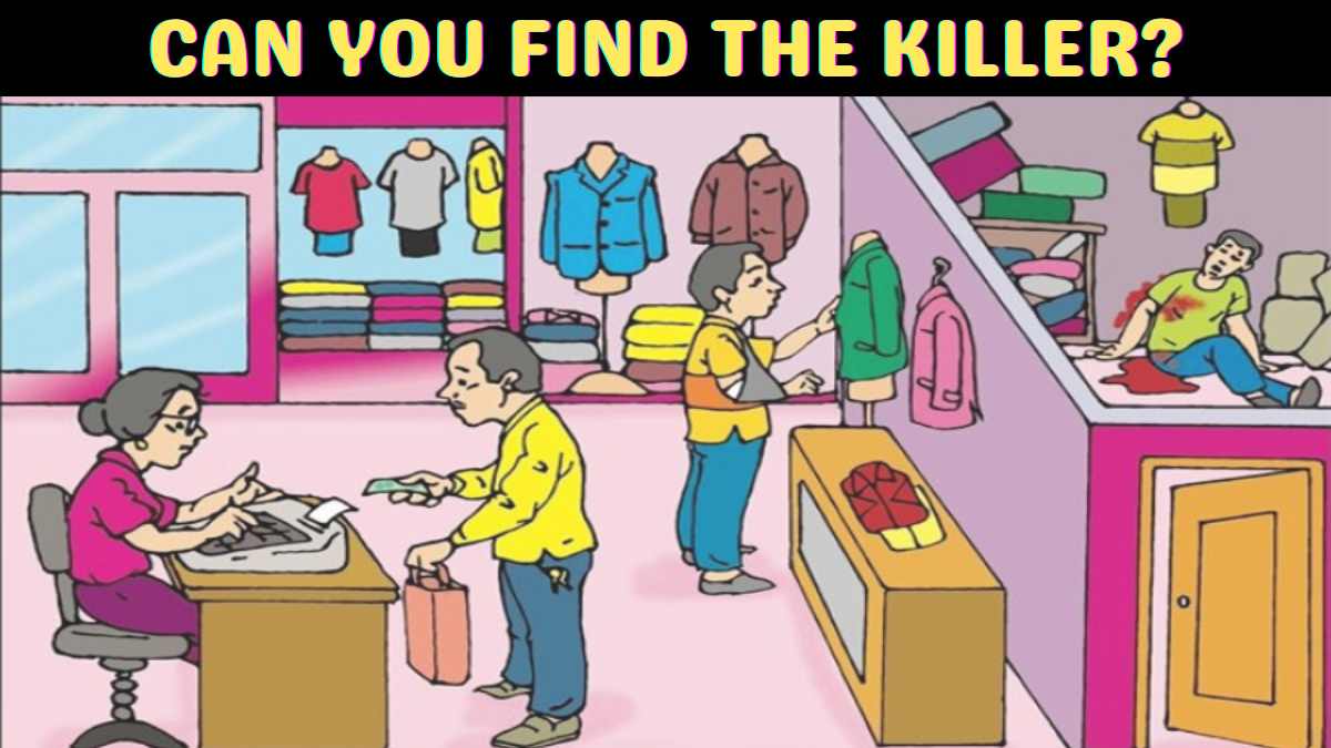 Brain Teaser For IQ Test: Only Top 1% Geniuses Can Find Killer In the Garment Shop in 33 Seconds! Can You?