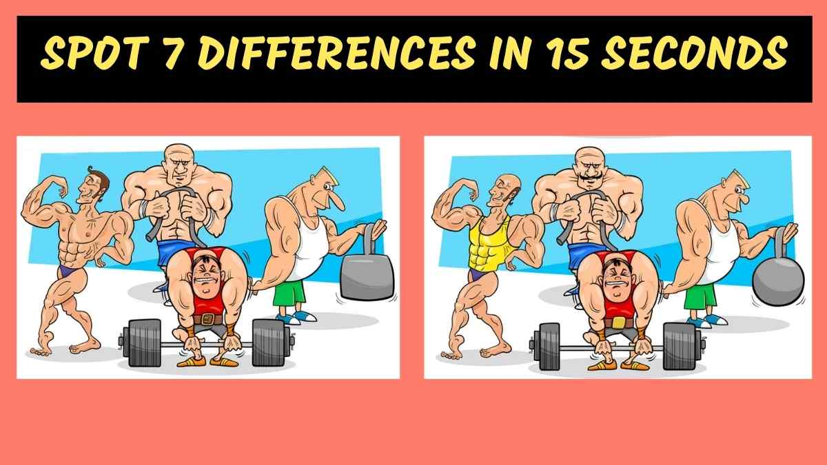 You Are a True Genius If You Can Spot 7 Differences In 15 Seconds