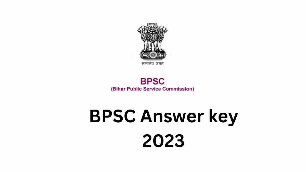 BPSC Answer key 2023 