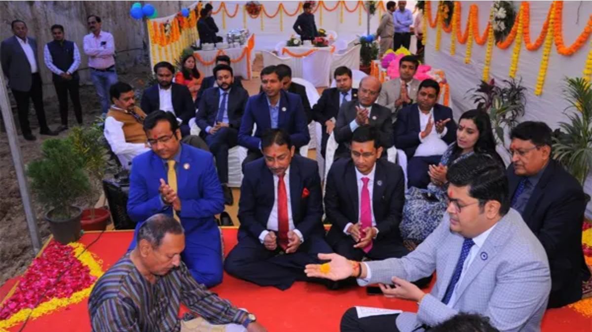 ICAI President Debashis Mitra Inaugurates Foundation Stone Laying Ceremony in Ahmedabad