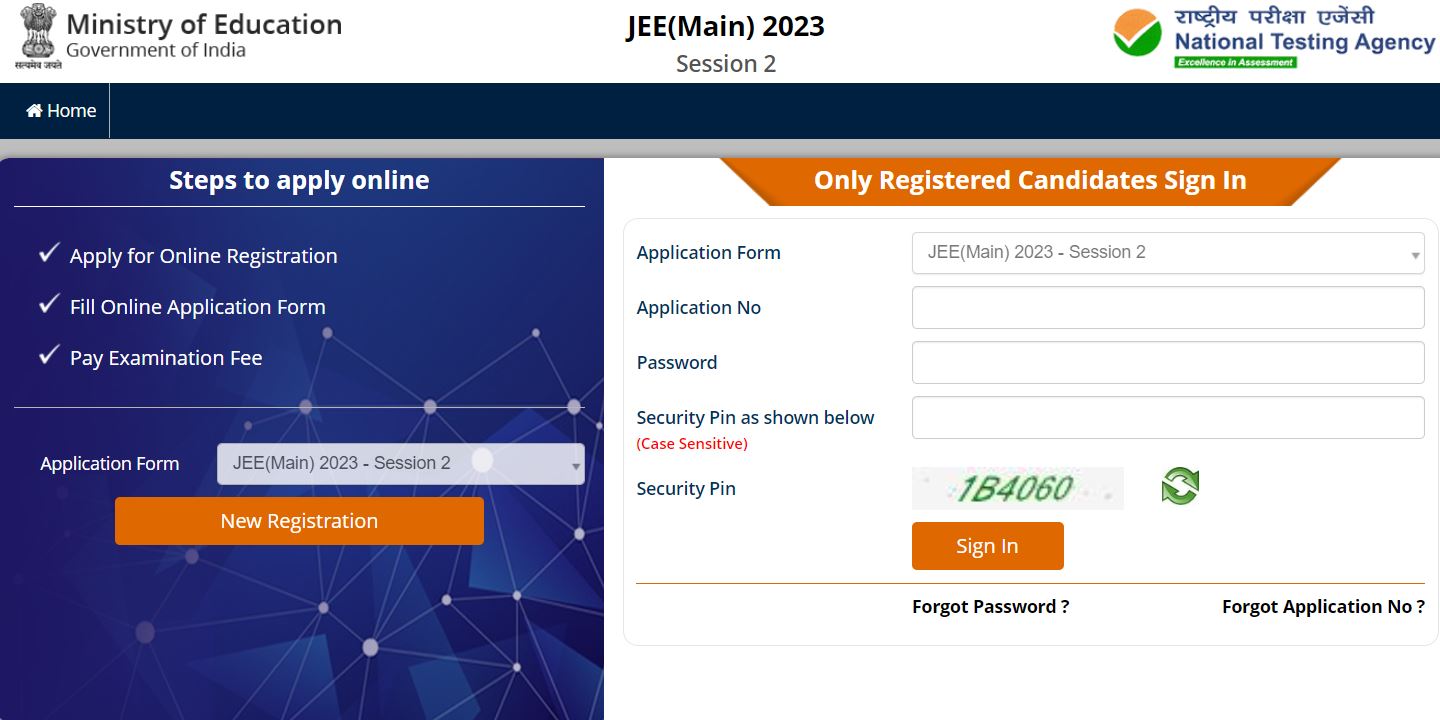 JEE Main Session 2 Registration 2023 (Active) - Apply Online Link, Date ...
