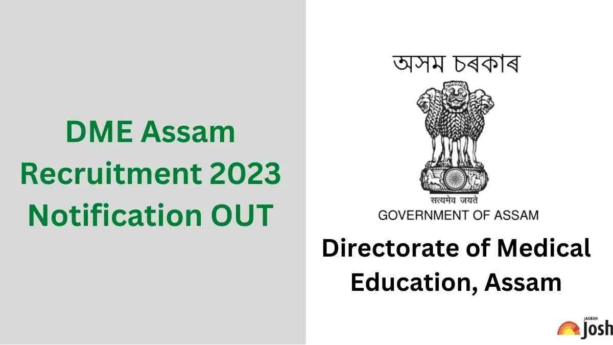 DME Assam Recruitment 2023