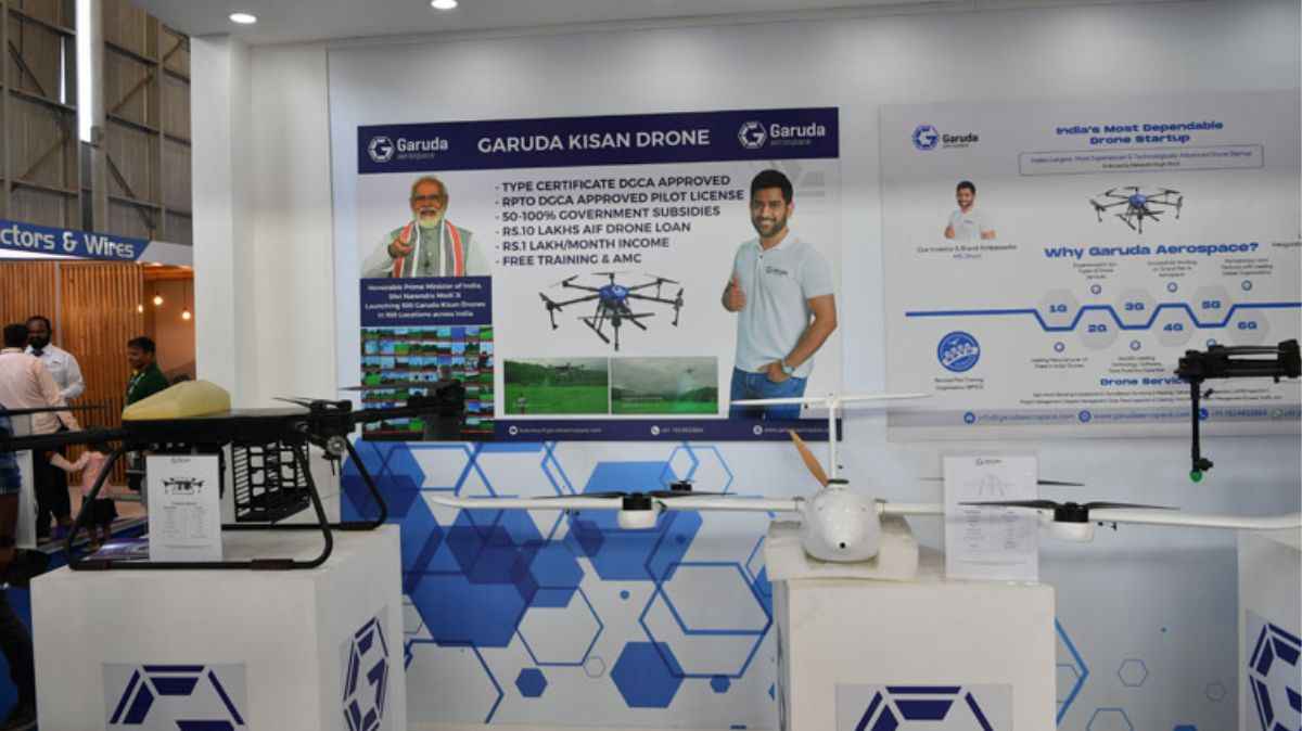 Garuda Aerospace Displays Solar Power ISR Drone Suraj 