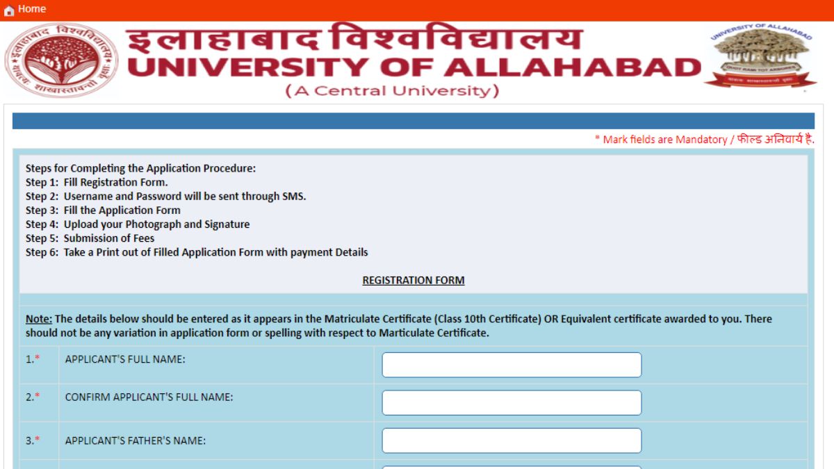 Allahabad University Begins CRET 2022 Registration
