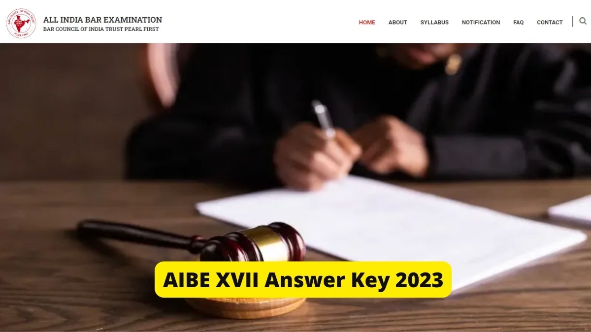 AIBE XVII Answer Key 2023