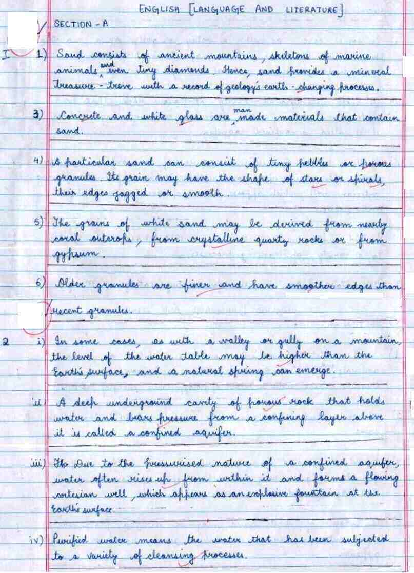 english class 10 essay notes