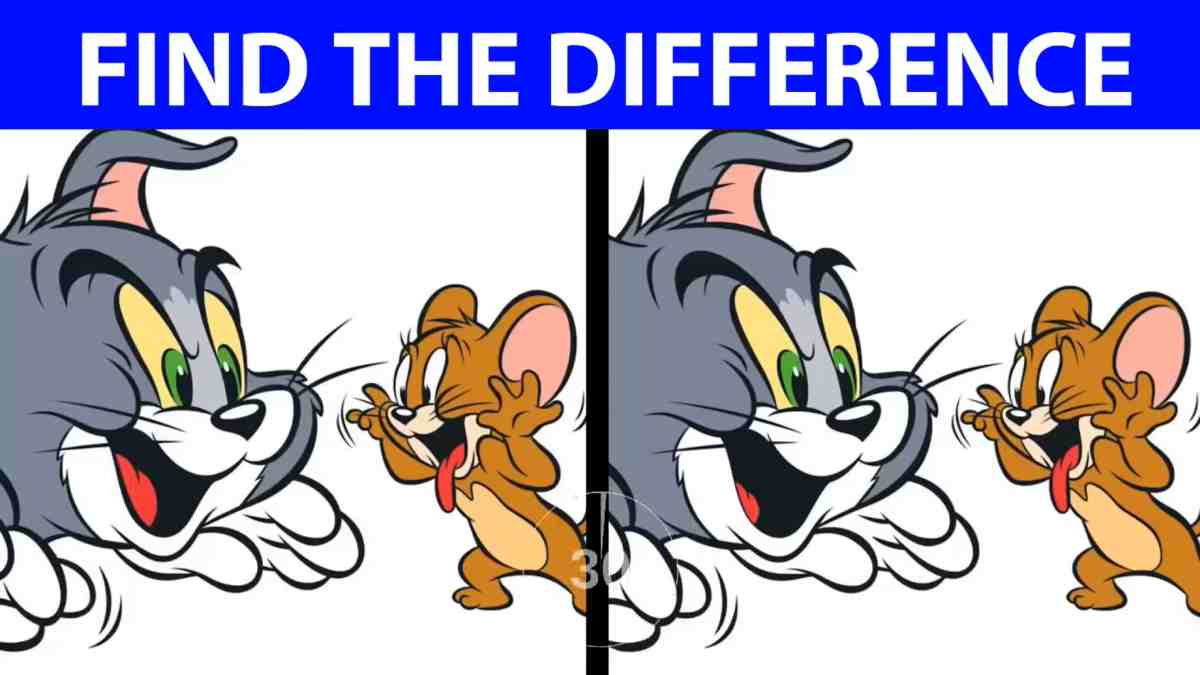 Spot The Difference: Can You Spot The Difference In Tom And Jerry Image In  13 Seconds?