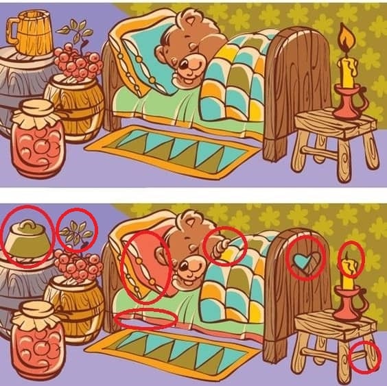 Spot The Difference: Can you spot 8 differences between the two images ...
