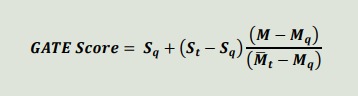 GATE Marks Formula