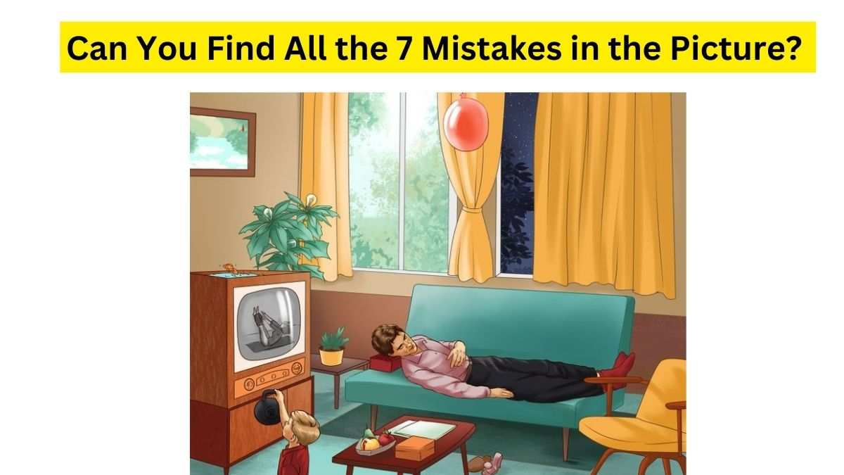 Brain Test: You Are Highly Attentive If You Can Find The Mistake Within 7  Seconds!, brain test 
