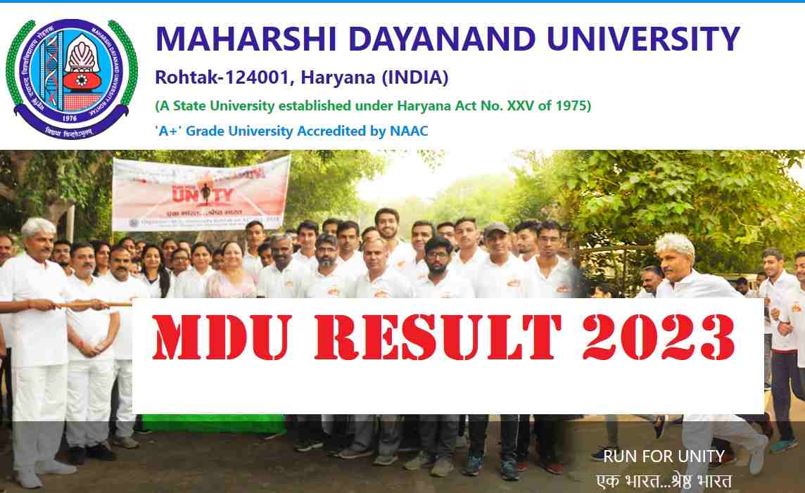 [Latest] MDU Result 2023: Check Maharshi Dayanand University Result Link Here at mdu.ac.in