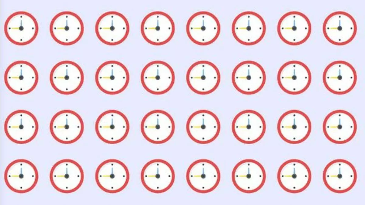 Brain Teaser for Testing Your IQ: Can you spot the Broken Clock in 7 secs?