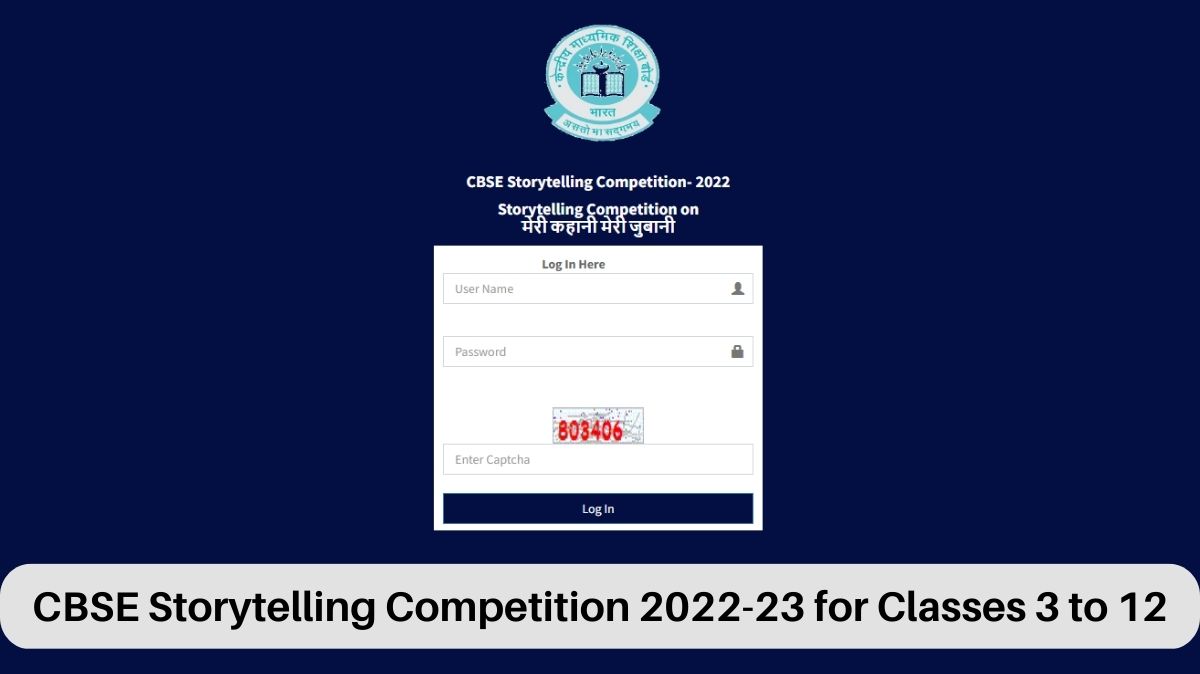 CBSE 2022-23 Storytelling Competition for All Students of Grades 3 to 12