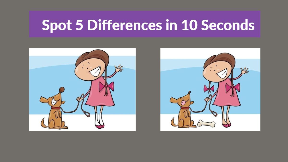 Spot 5 Differences in 10 Seconds