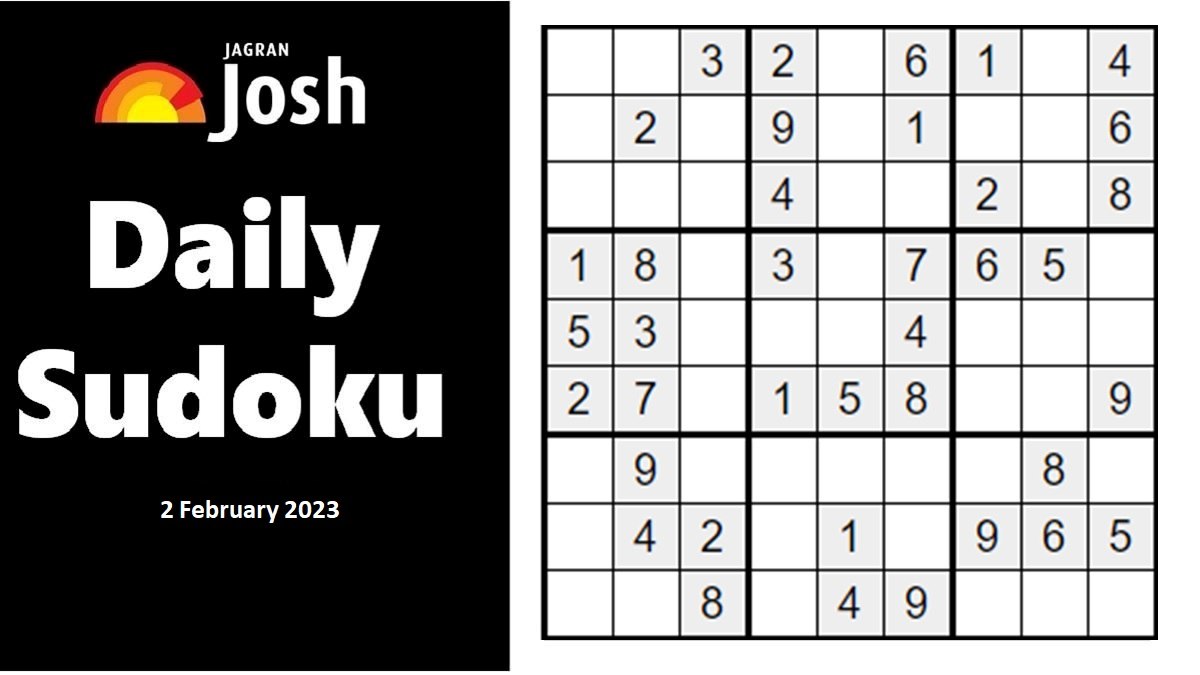Play Daily Sudoku Puzzle Online With Solutions, 2nd February 2023