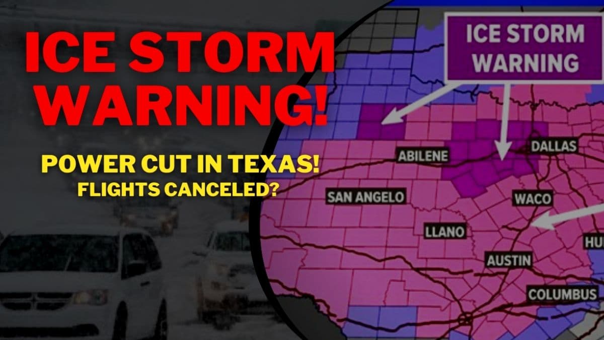 Ice Storm In The US Leave Thousands Without Power In Texas, Check