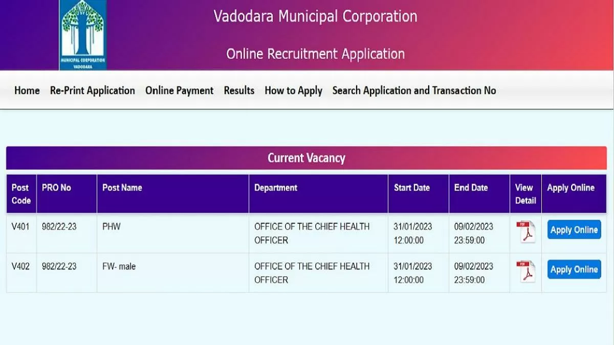 vadodara municipal corporation