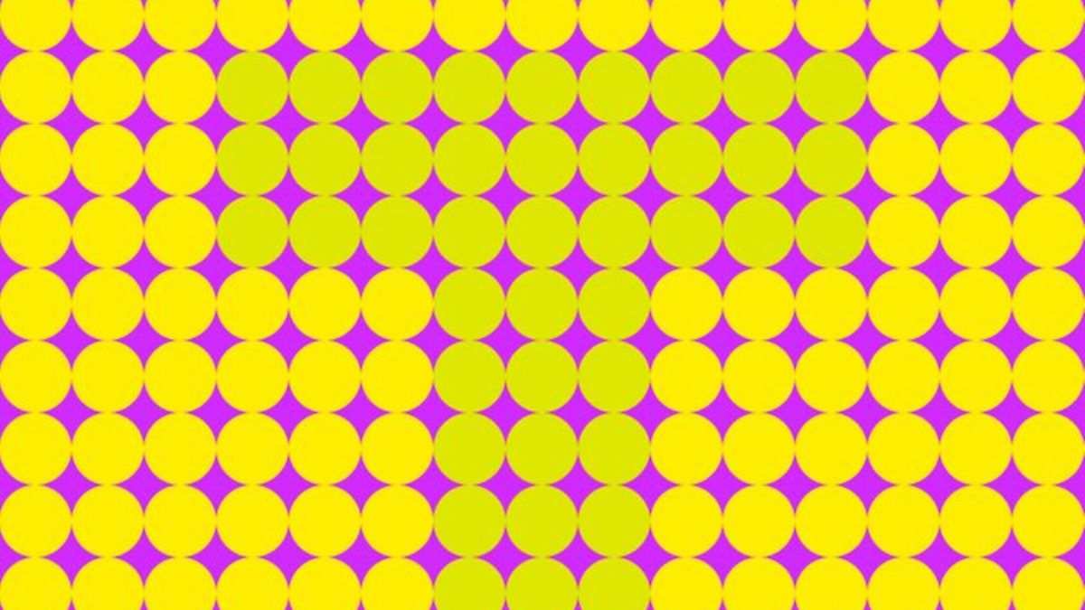 Optical Illusion IQ Test: Can you find a letter hidden among the group of  yellow balls within 63 seconds?