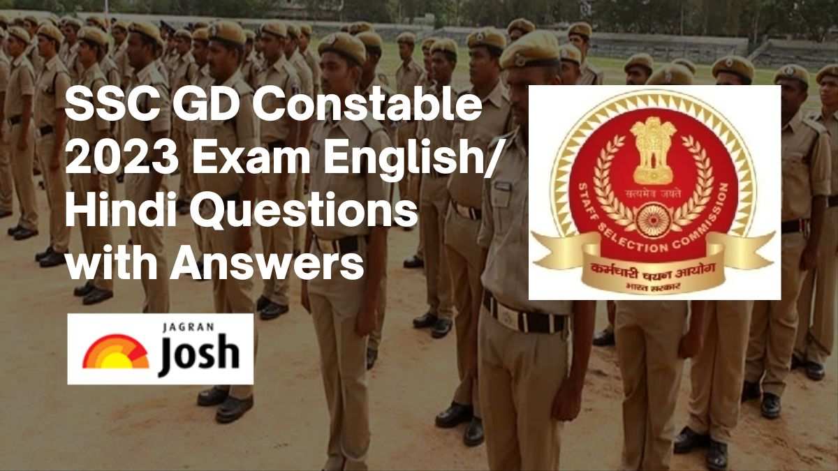 SSC GD Constable 2023 English/Hindi Questions with Answers (PDF Download)