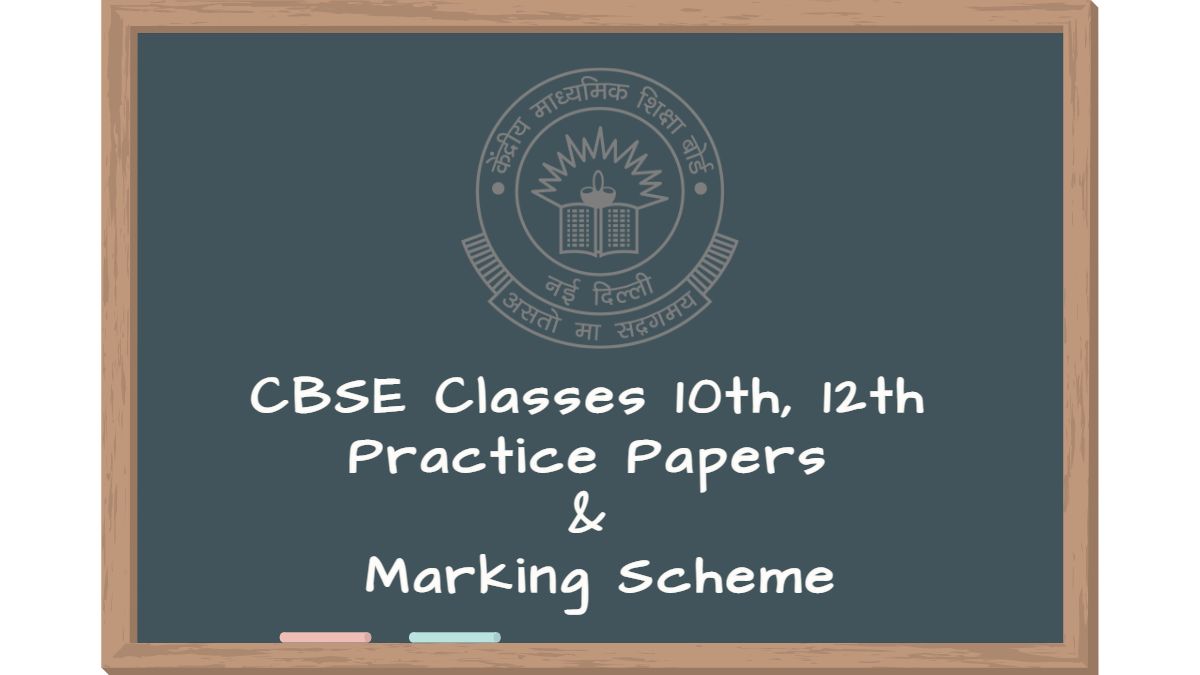 Get direct link to the subject wise CBSE classes 10, 12 Practice Papers and Marking Scheme PDFs