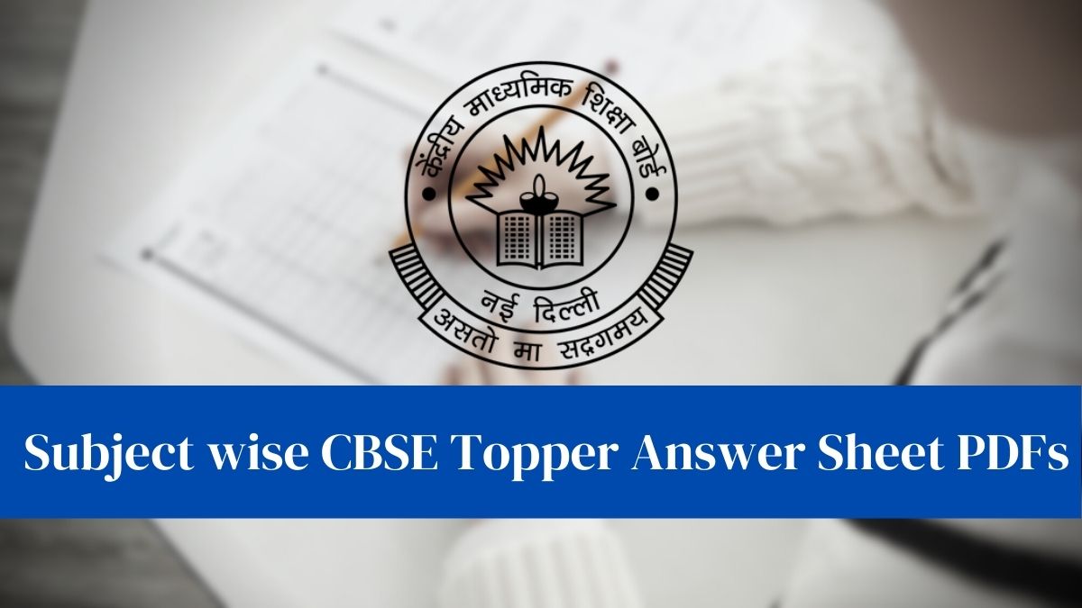  Download CBSE Topper Answer Sheet here