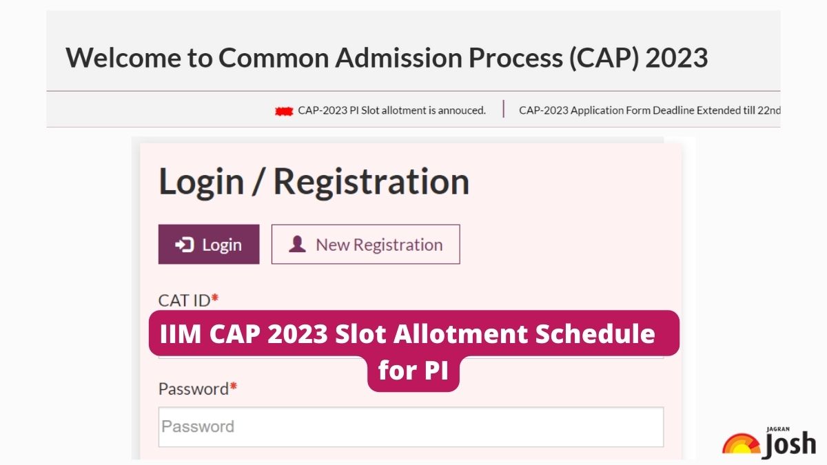 IIM CAP 2023 Slot Allotment Schedule 