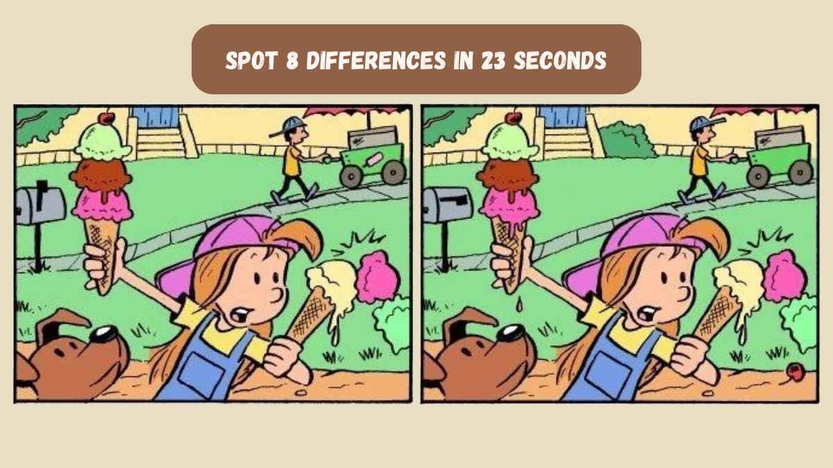 Spot The Difference: Can You Spot 8 Differences Between The Images In 23 Seconds?