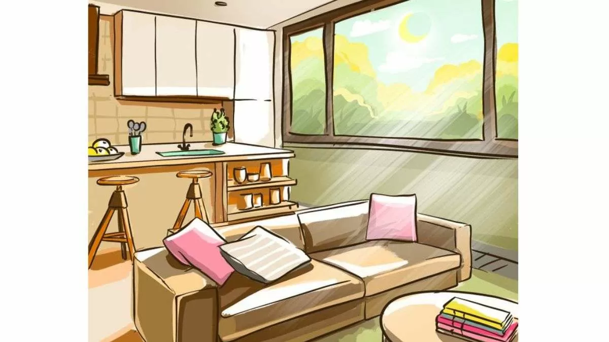 Can you spot mistake in the living room?