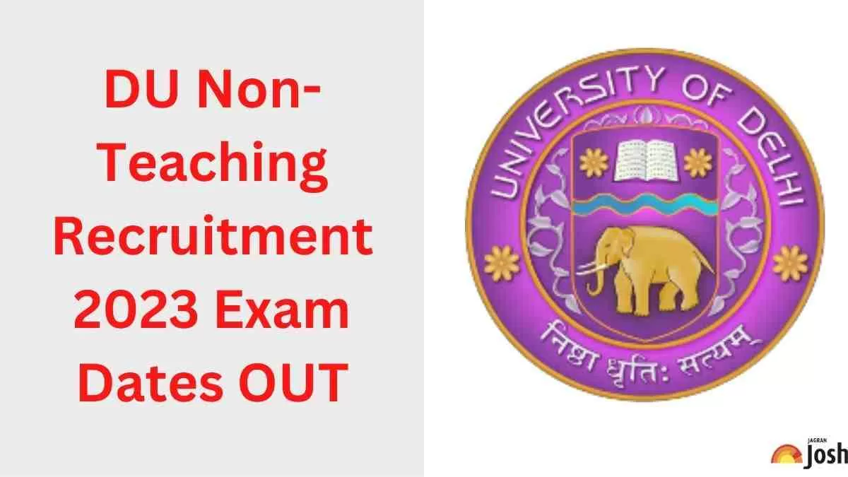 DU Non Teaching Exam Dates 2023