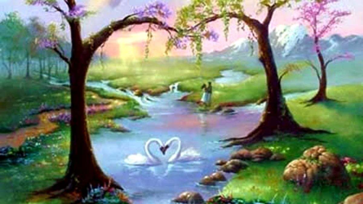 Only Romantics can spot 7 Hearts hidden inside Painting in 11 secs!