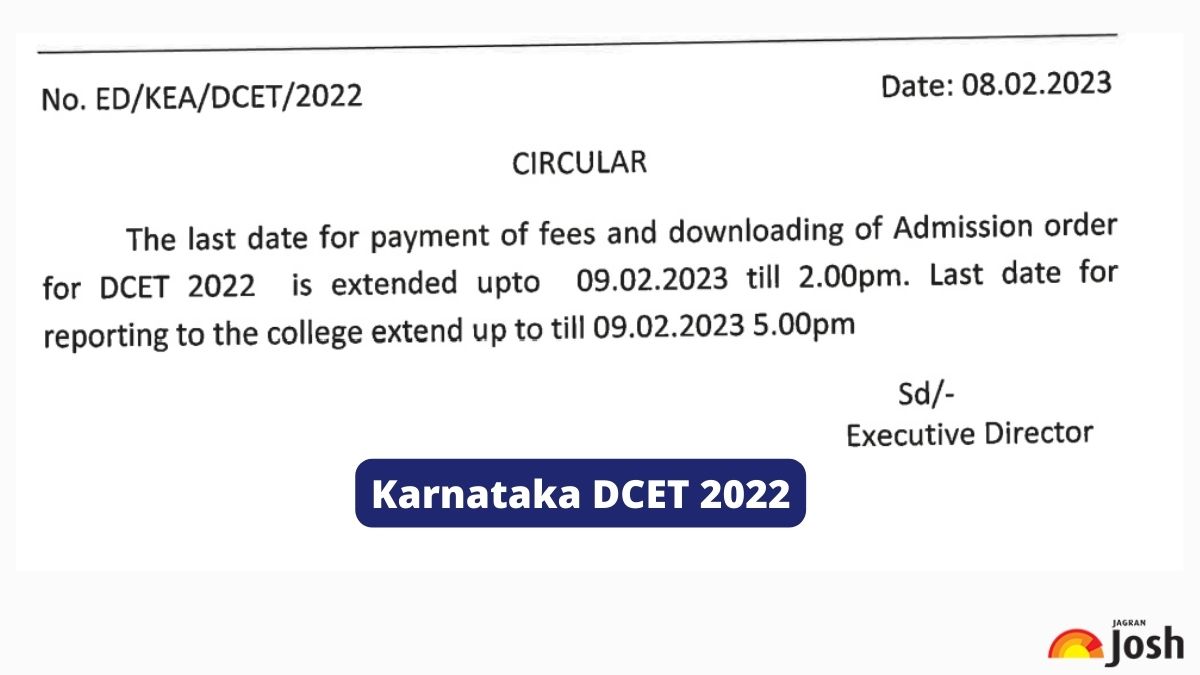 Karnataka DCET 2022 Deadline To Report At Allotted Colleges Extended