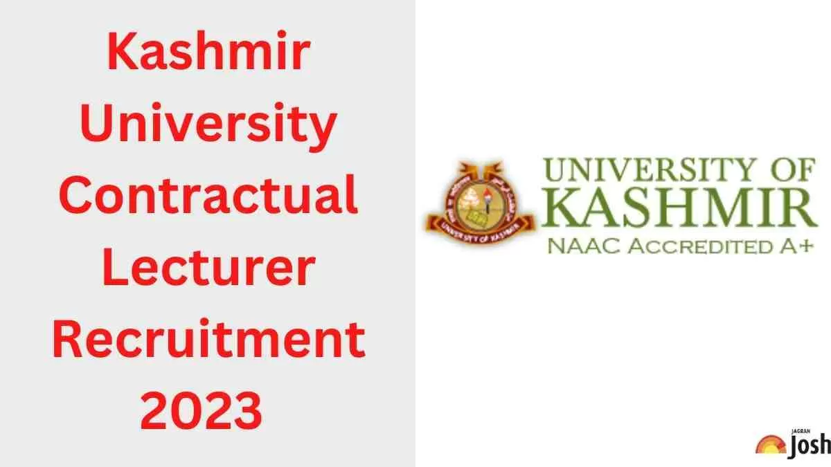 Kashmir University Recruitment 2023