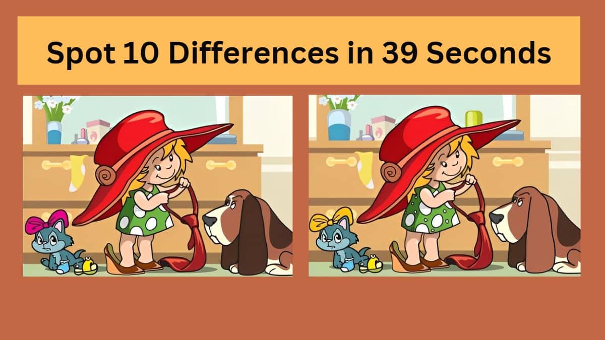 Spot 10 Differences in 39 Seconds