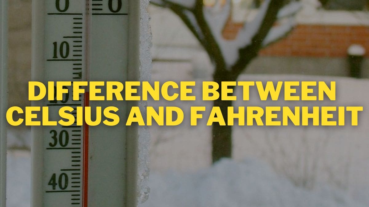What Is The Difference Between Celsius And Fahrenheit? 