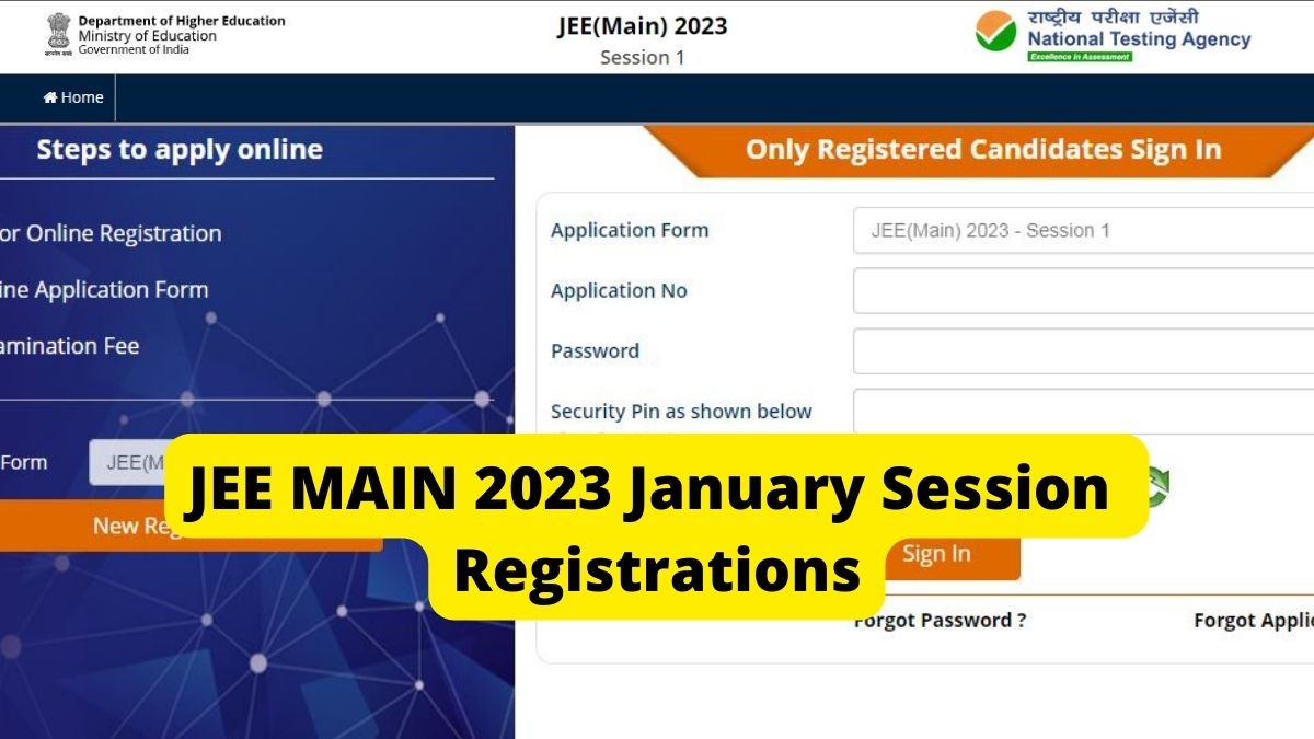 JEE Main 2023 January Session Registrations Closes Tomorrow