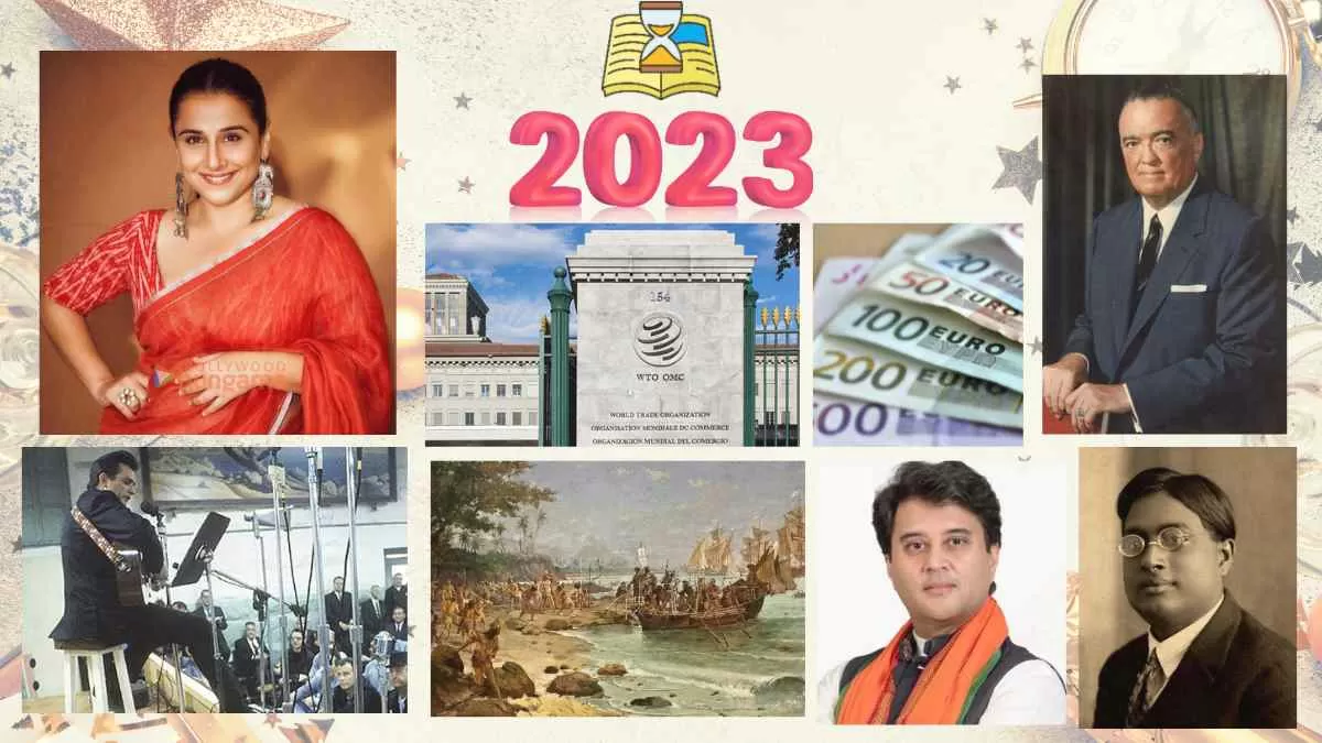This day in history (1 Jan): Birthday of Vidya Balan and Establishment of WTO