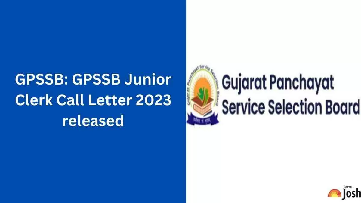 GPSSB Junior Clerk Call Letter 2023