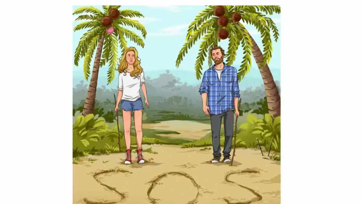 Can you spot the two unusual things on the Island?