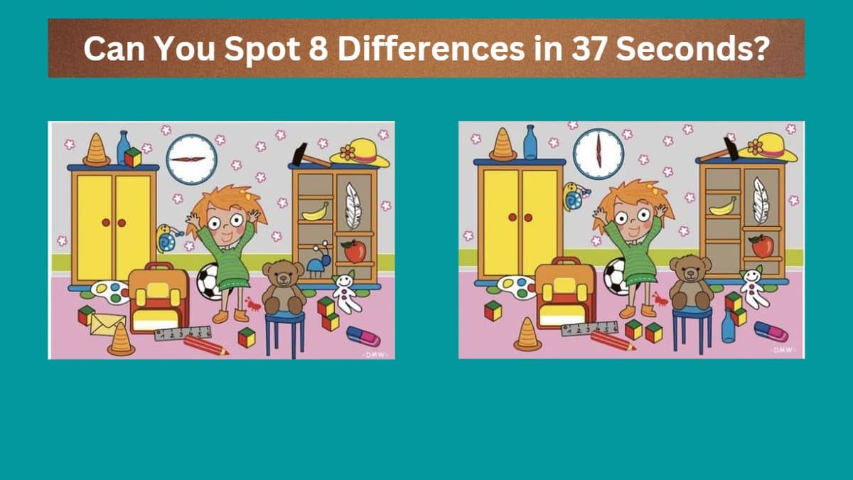 Spot 8 Differences in 37 Seconds