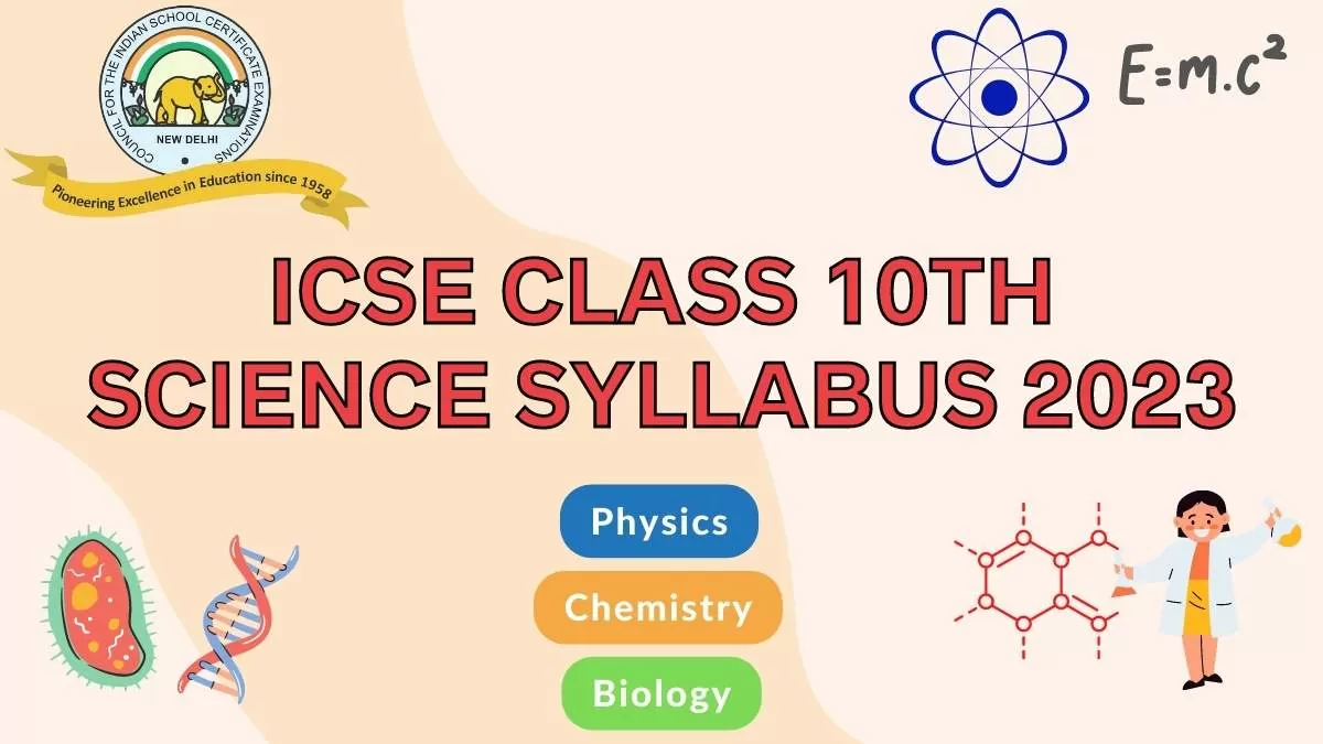 ICSE Class 10 Science Syllabus 2022 - 2023: Download Class 10th Science ...