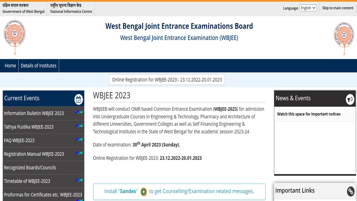 WBJEE 2023 Application Correction Window to Close Tomorrow, Make