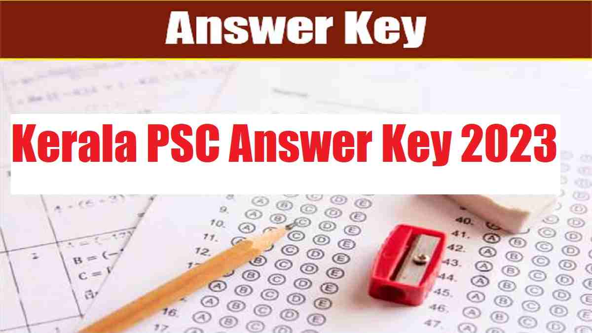 Kerala PSC Answer Key 2023 Download