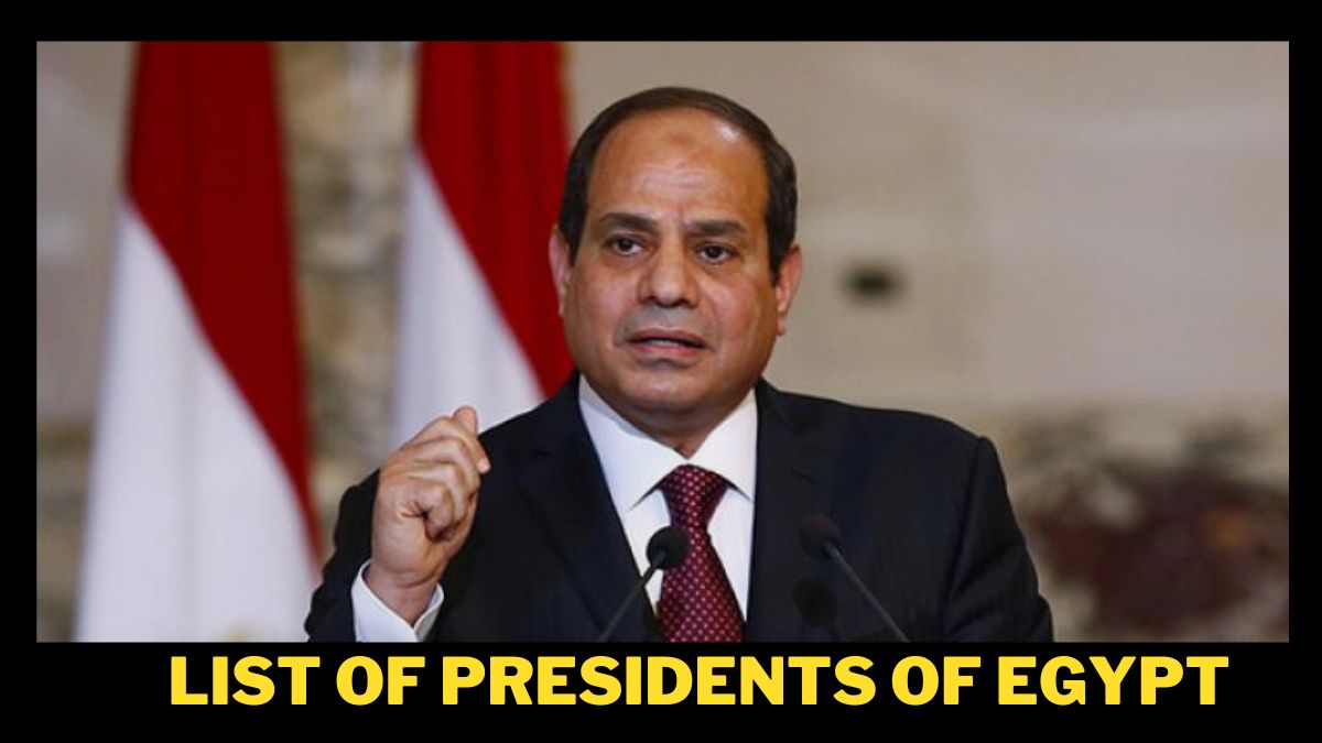 List of Presidents of Egypt (1901-2023)